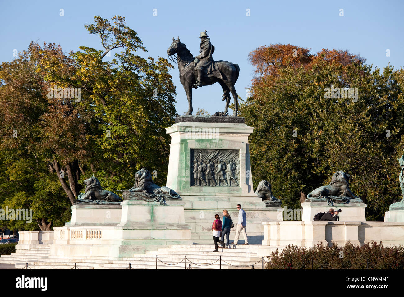 Die Ulysses S Grant Memorial vor dem Capitol Stockfoto