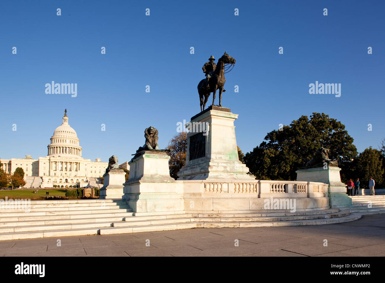 Die Ulysses S Grant Memorial vor dem Capitol Stockfoto