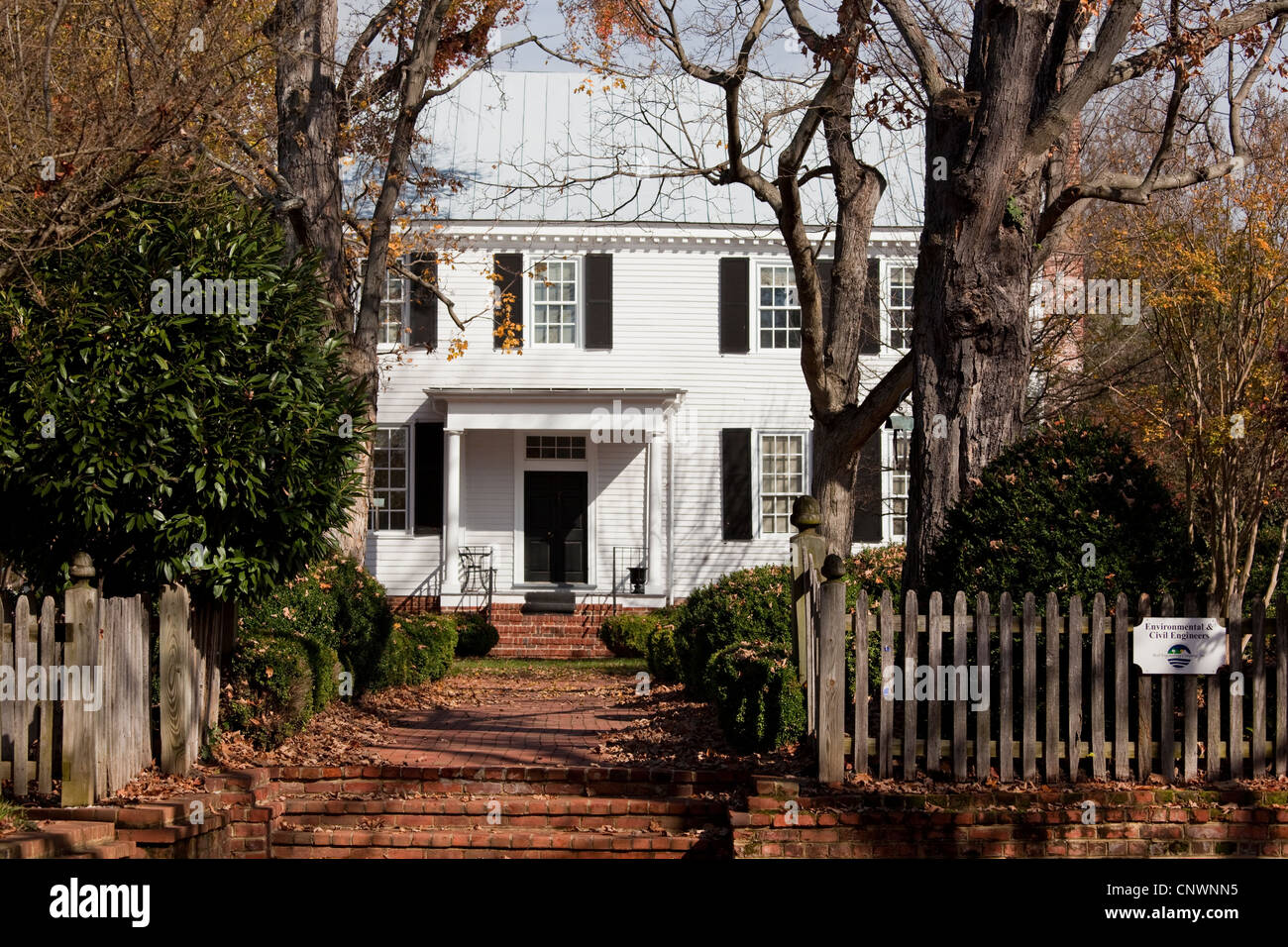 Fredericksburg - historisches Haus in der Church Street Stockfoto