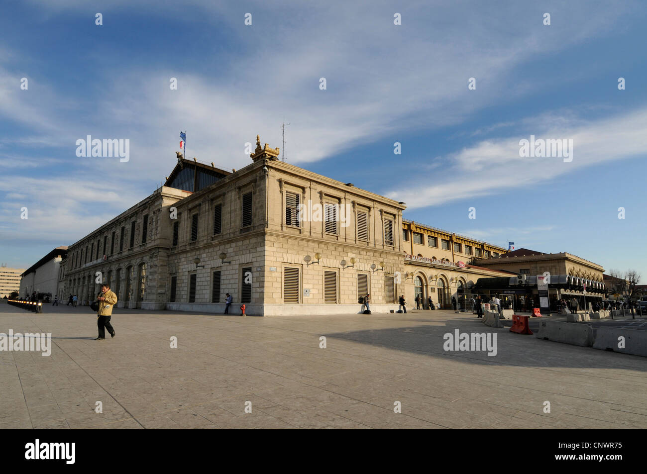 Die Hauptstrecke Bahnhof Gare De Marseille Saint Charles in Marseille, Frankreich. Stockfoto