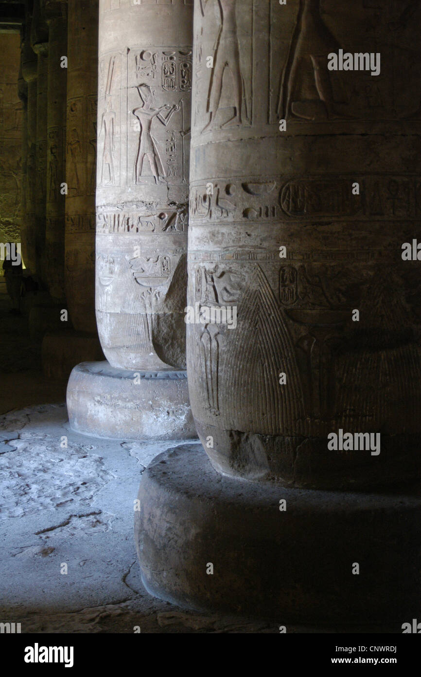 Beerdigung Tempel von Pharao Sethos i. in Abydos, Ägypten. Stockfoto