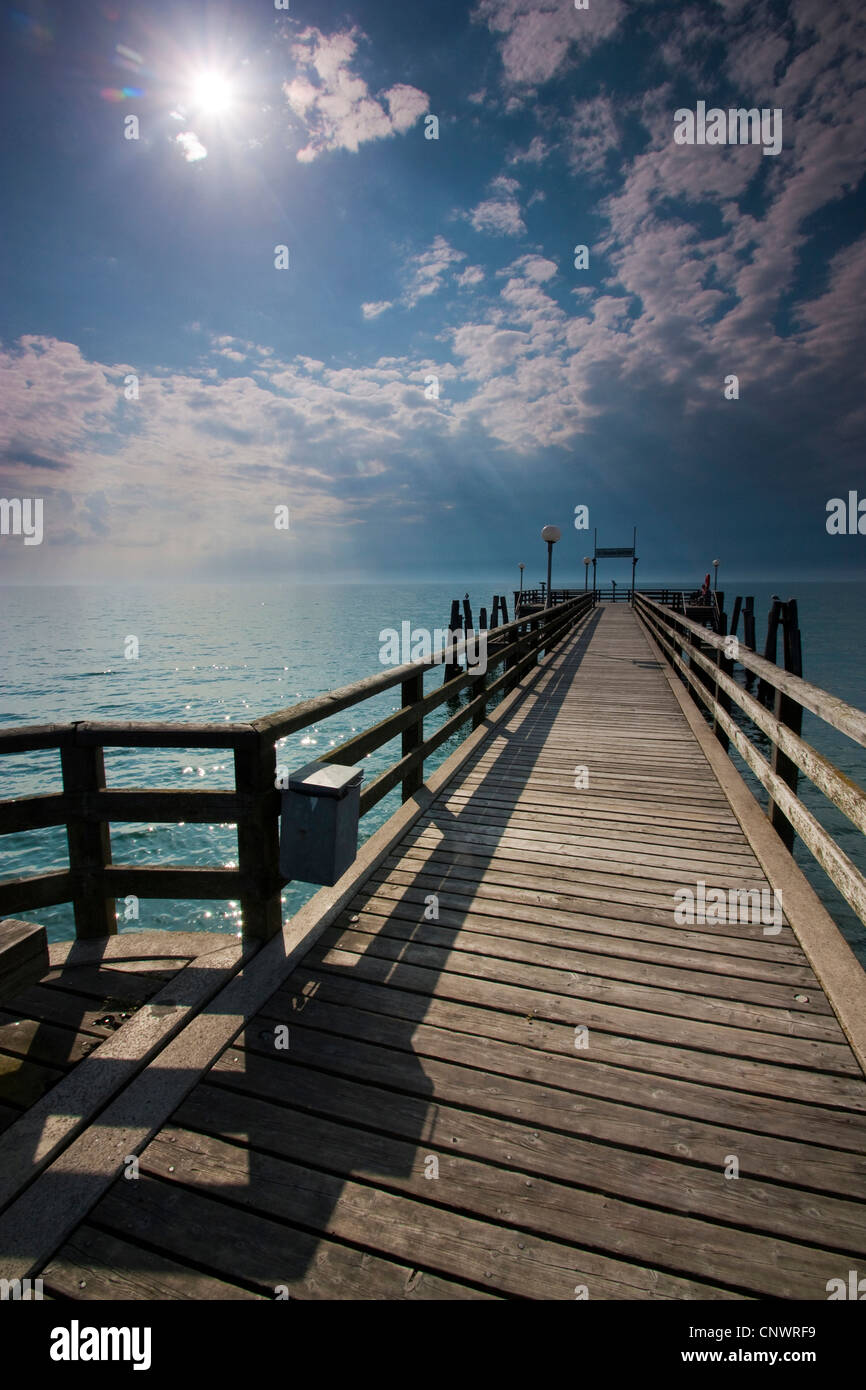 Boardwalk am D-Entrecasteau-Nationalpark, Meck-Pomm, Ostsee, Ostsee, Wustrow Stockfoto