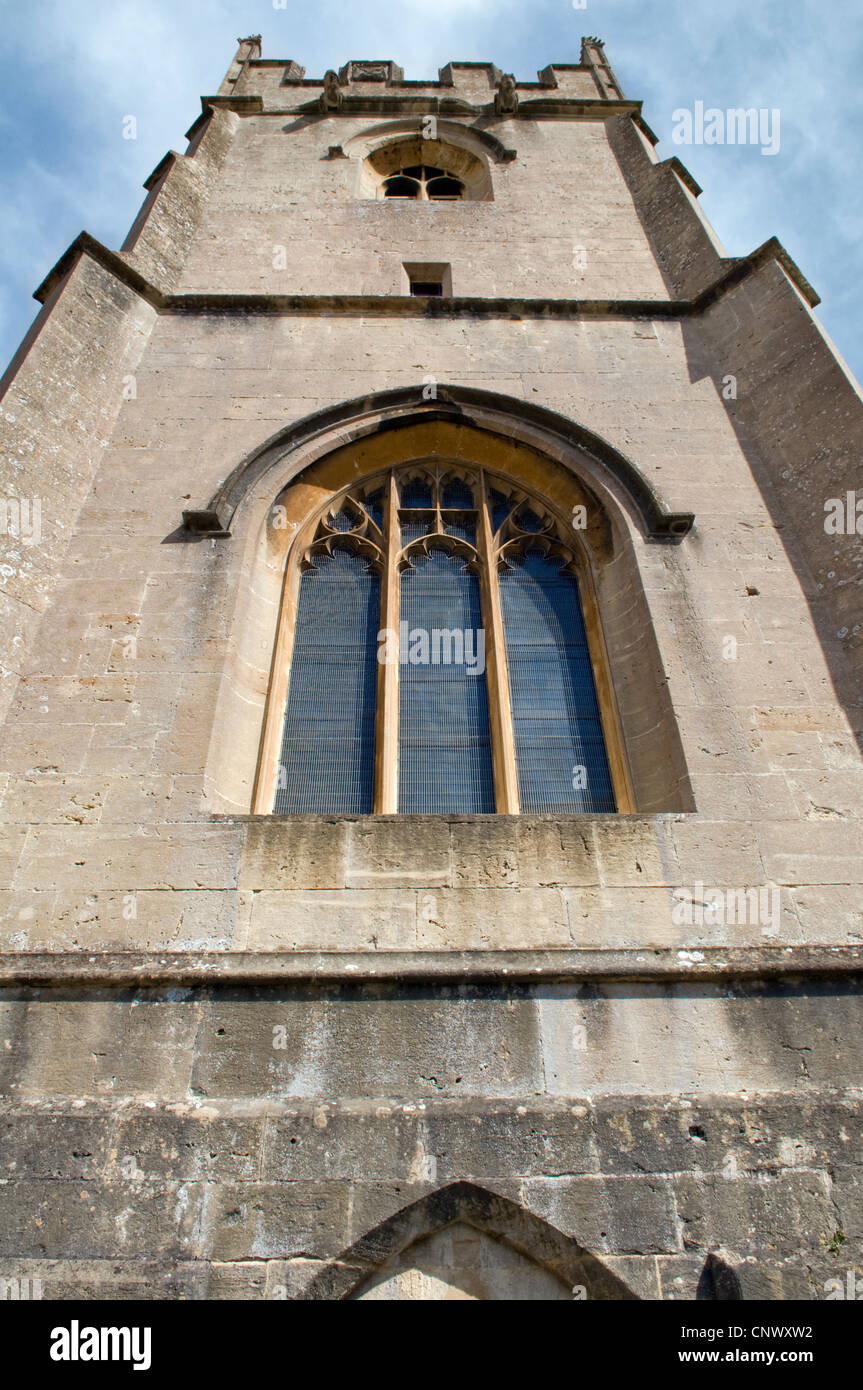 Nahaufnahme von Seite des St. Thomas Becket Kirche, Widcombe, Bath, uk Stockfoto