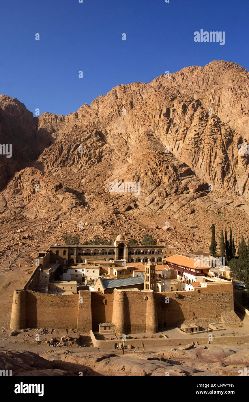 Katharinenkloster am Fuße des Mount Sinai, Ägypten Stockfoto