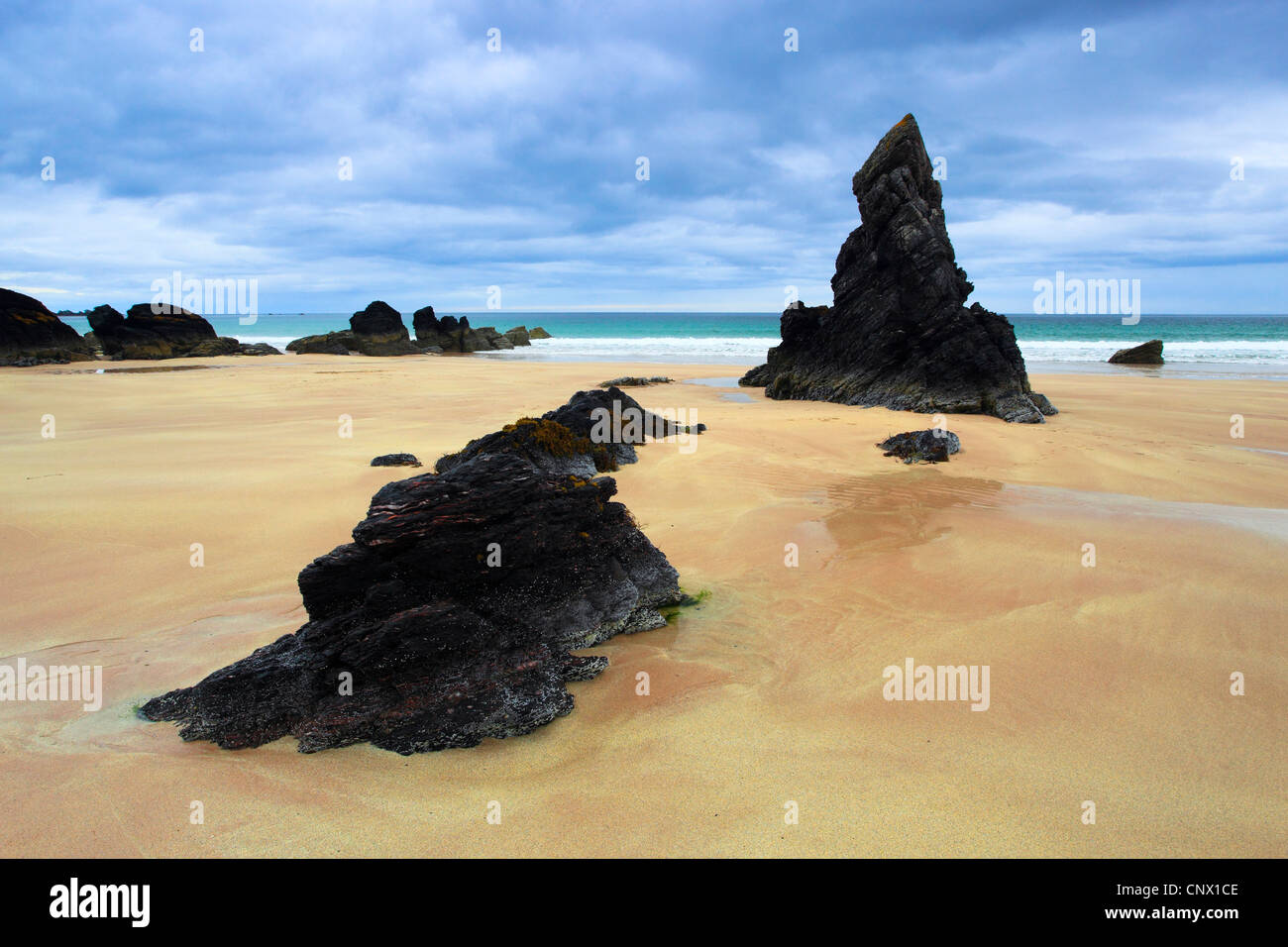Sango Bay in Sutherland, Großbritannien, Schottland, Sutherland Stockfoto