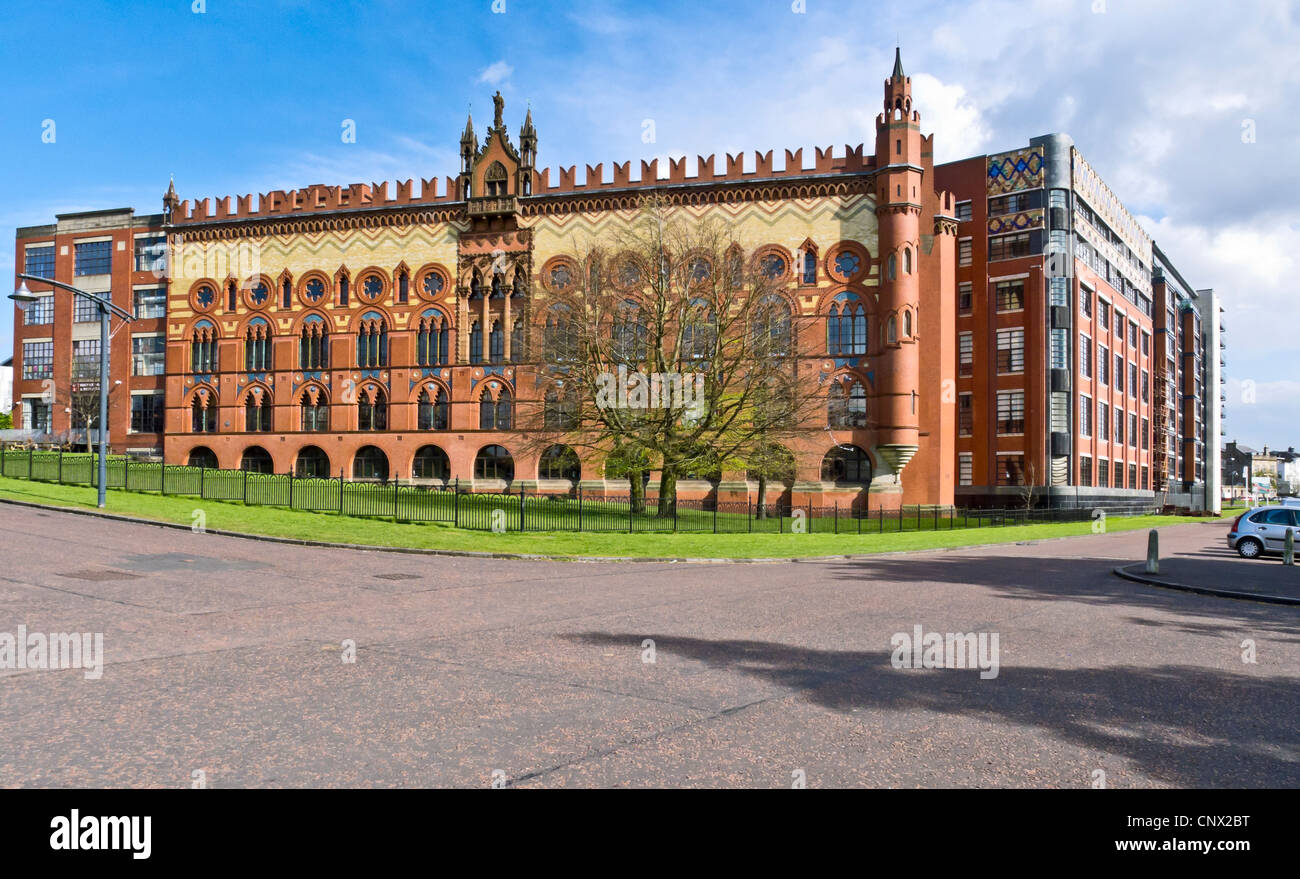 Das Templeton Carpet Fabrikgebäude von schottischen Architekten William Leiper aus Glasgow Green in Glasgow Schottland Stockfoto