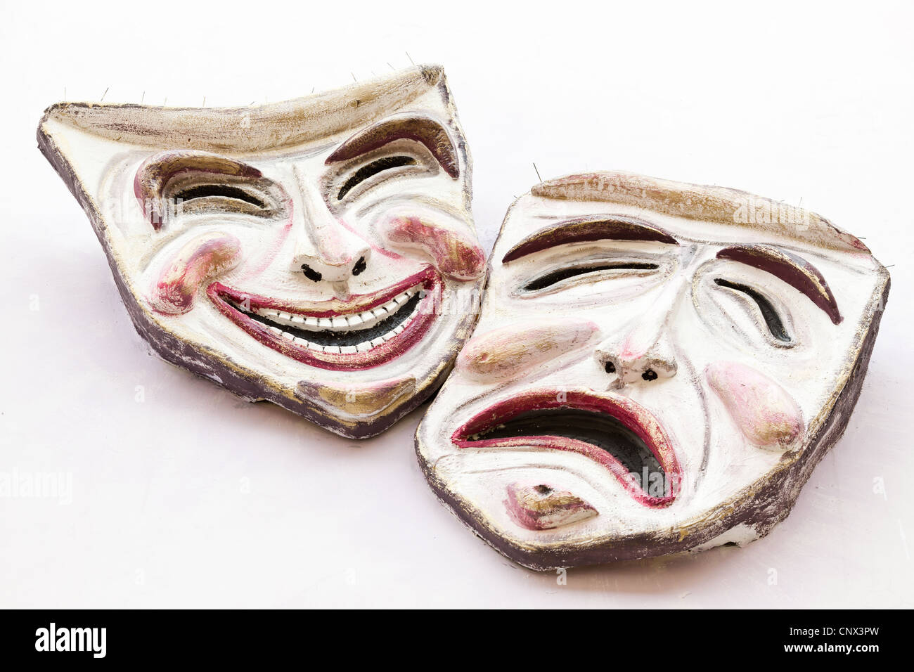 Komik und Tragik Masken, Vasto, Italien Stockfoto