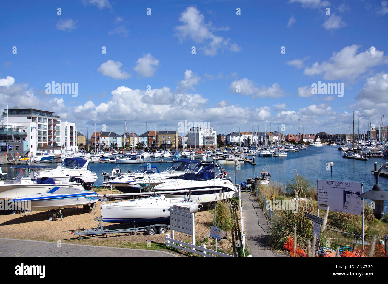 Sovereign Harbour, Eastbourne, East Sussex, England, Vereinigtes Königreich Stockfoto