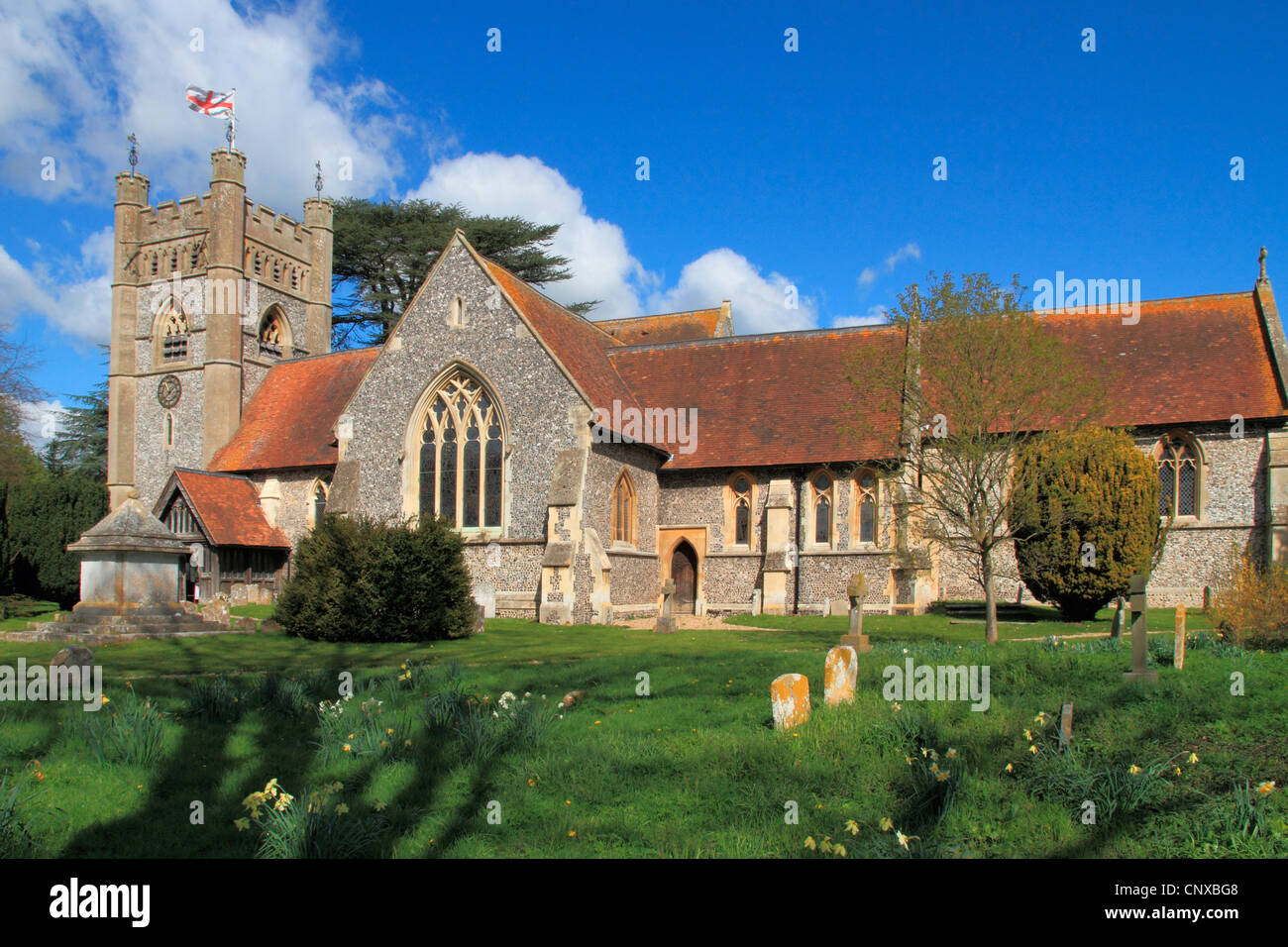 Kirche von England Buckinghamshire Hambleden Stockfoto