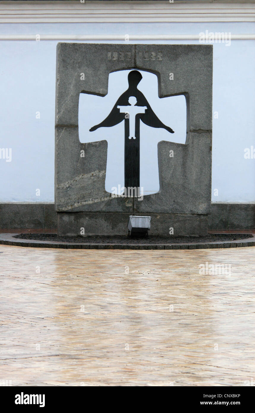 Denkmal für die Opfer des Holodomor in Kiew, Ukraine. Stockfoto