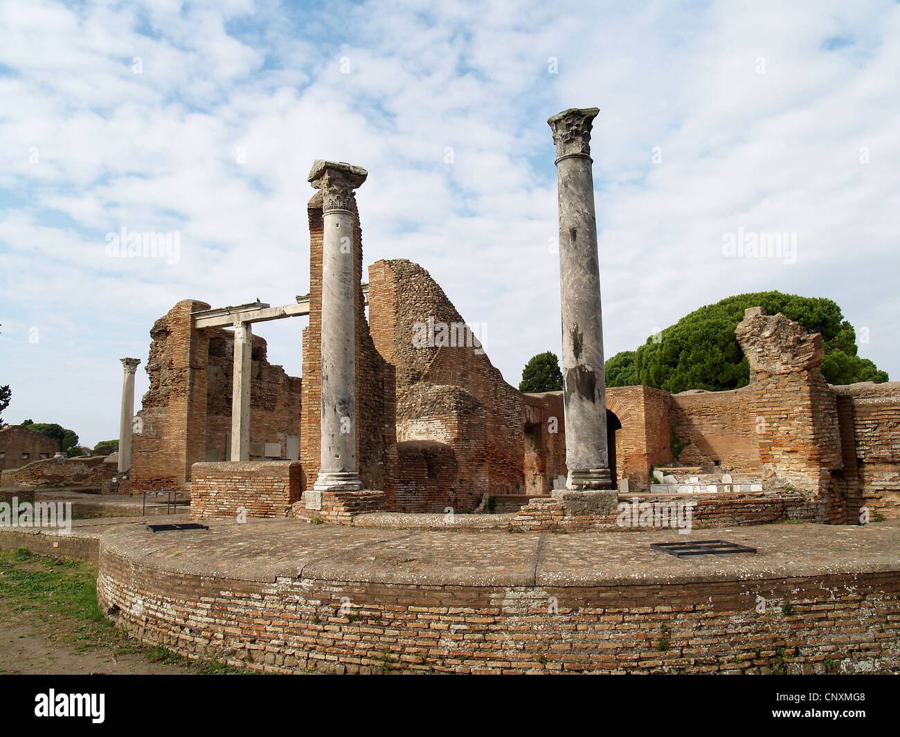 Thermen des Forum Romanum, Ostia Antica, Rom Stockfoto