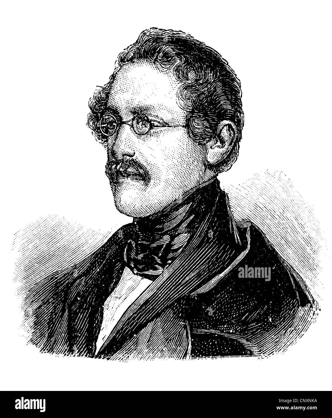 Anton Alexander Graf von Auersperg, 1806-1876, Pseudonym Anastasius Gruen, slowenische Zelenec, ein Politiker und deutschsprachigen Raum Stockfoto