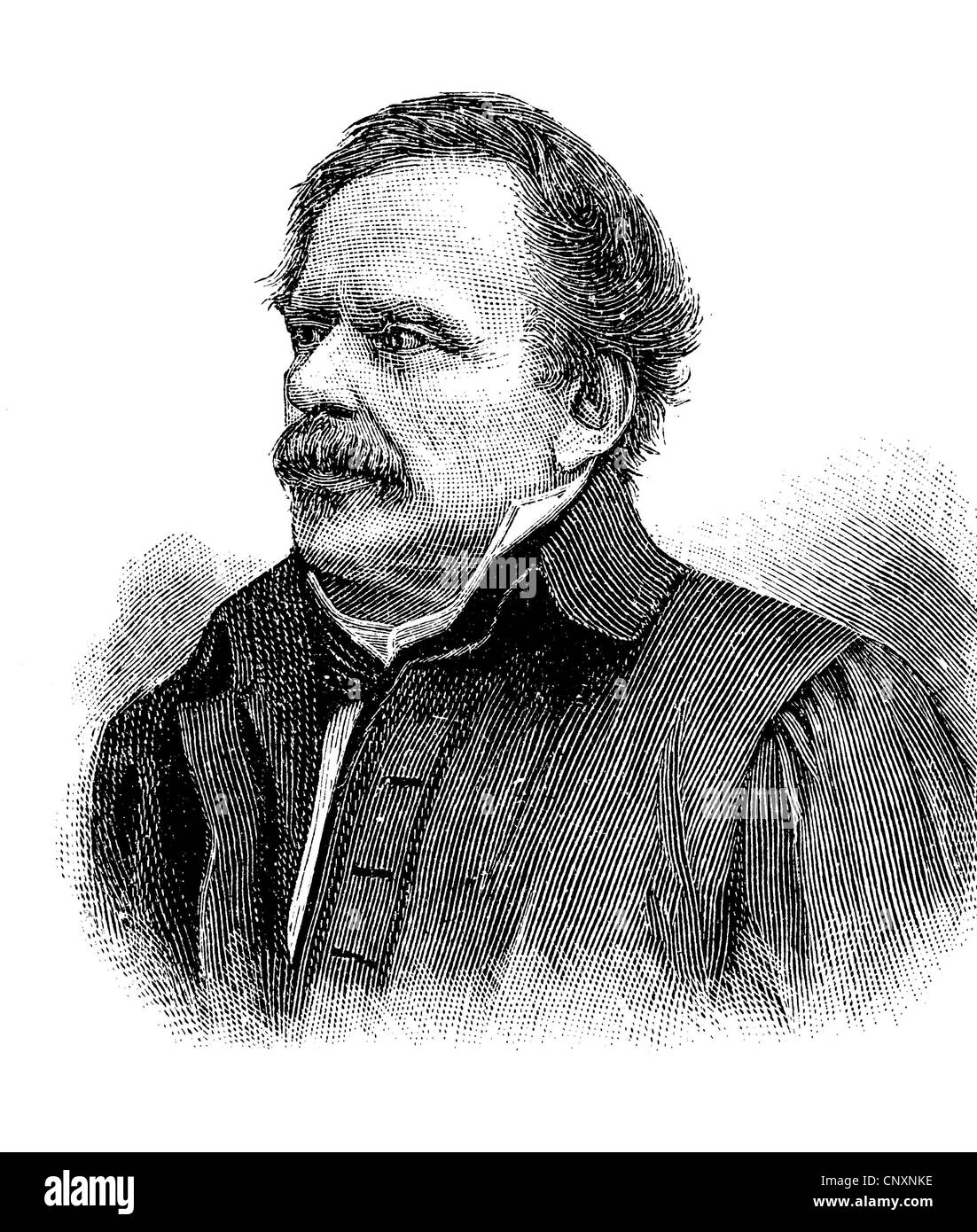 Johann Gottfried Eisenmann, 1795 – 1867, ein Arzt, ein Politiker, ein politischer Journalist und medical Writer, historische engravi Stockfoto