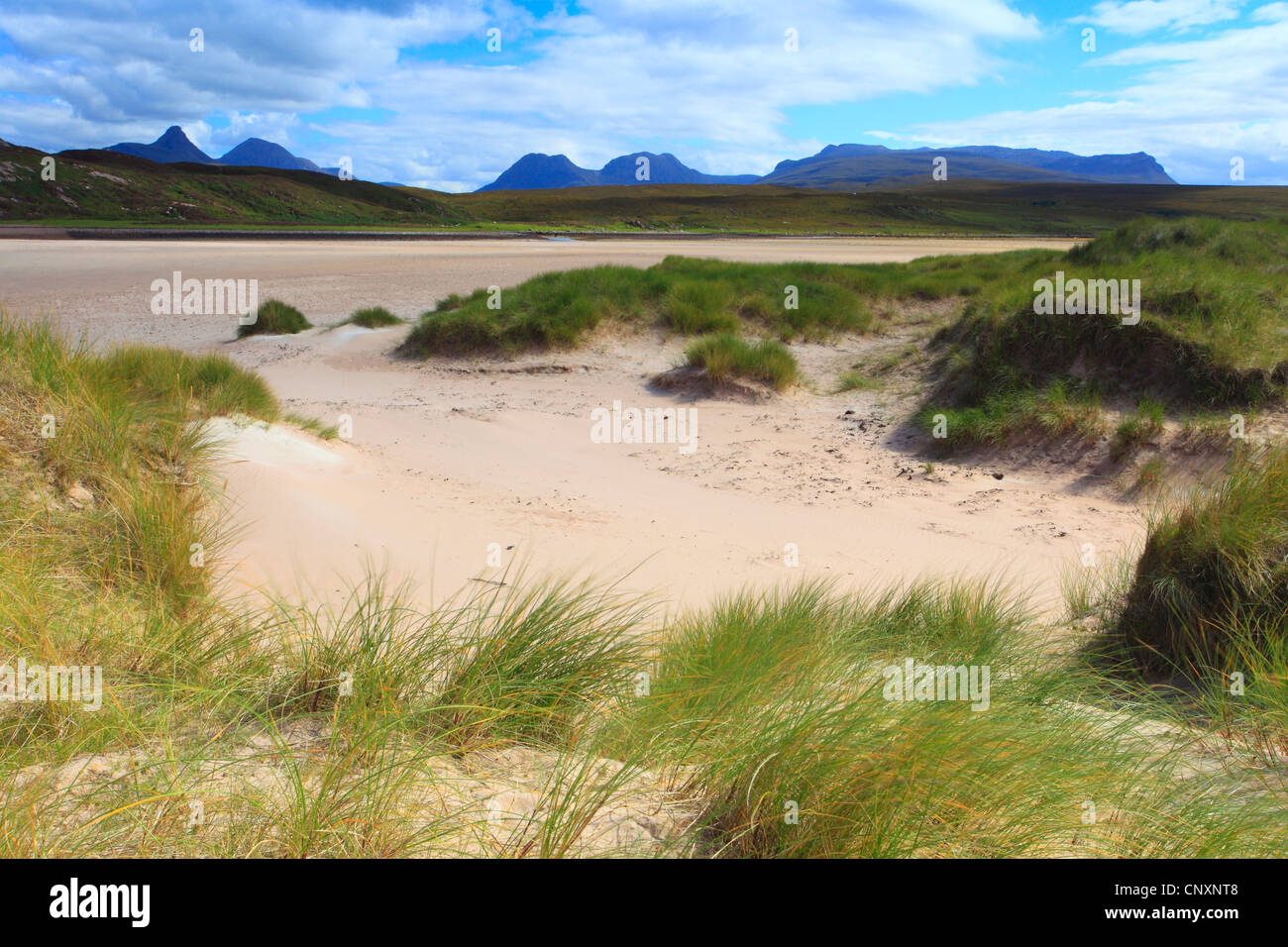 Dünen in Achnahaid Bay, Großbritannien, Schottland, Coigach Halbinsel Stockfoto