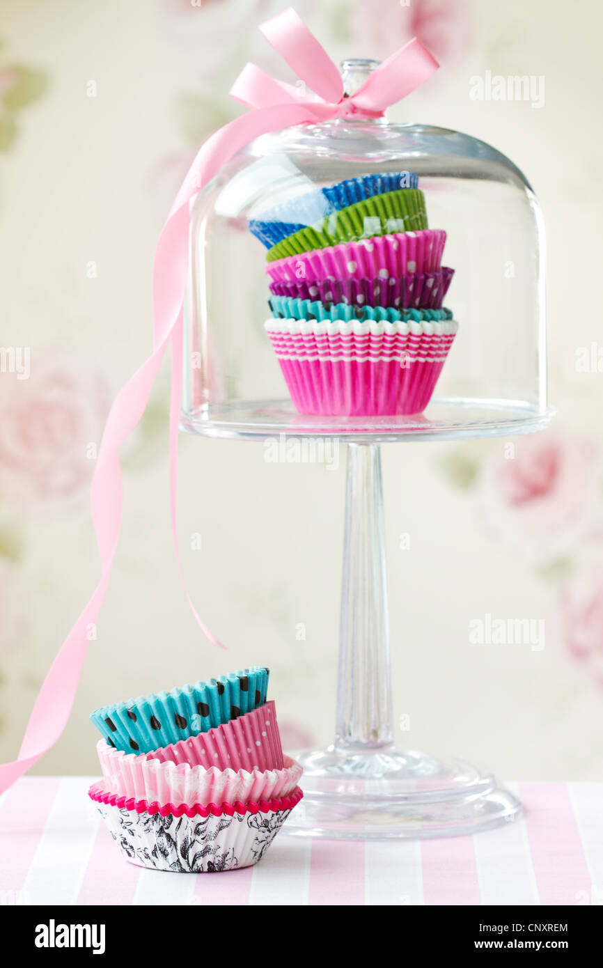Cupcake-Fällen Stockfoto