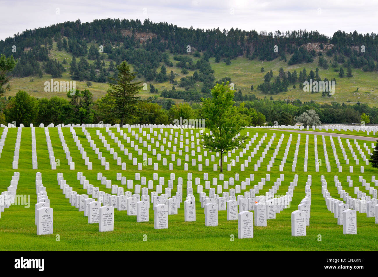 Black Hills National Cemetery Sturgis South Dakota Stockfoto