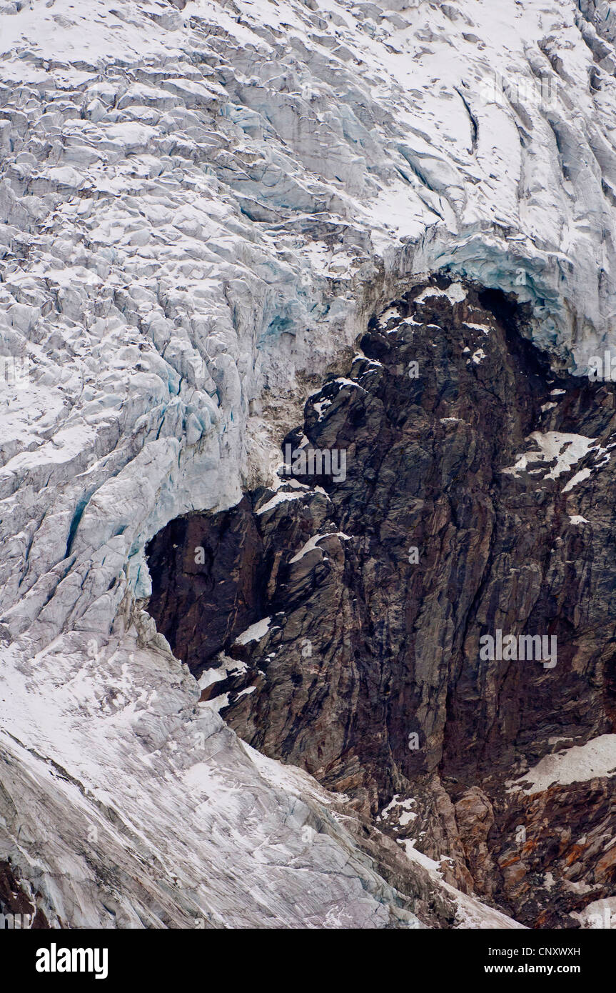 Pasterze-Gletscher am Großglockner, Österreich, Kärnten, Nationalpark Hohe Tauern Stockfoto