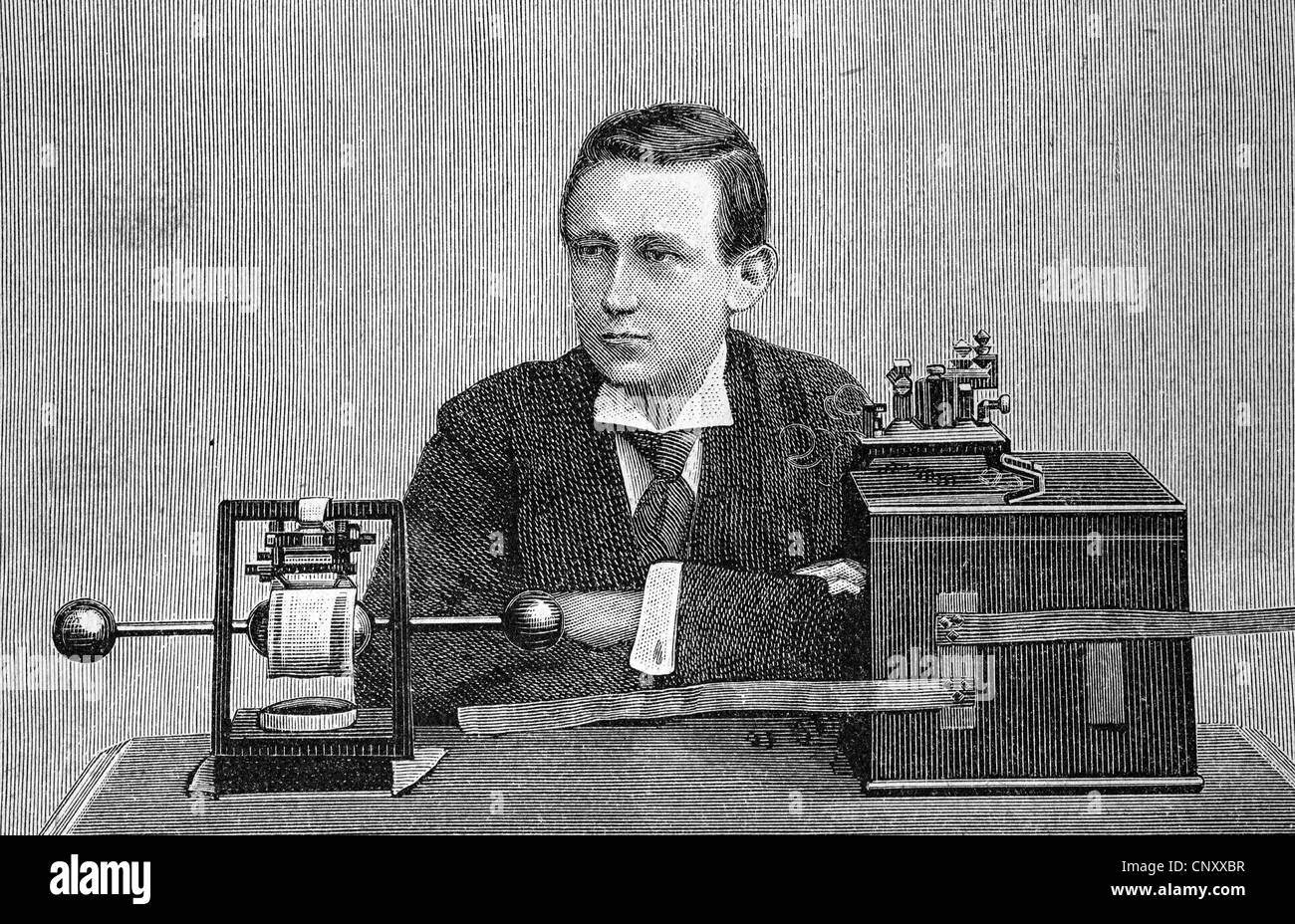 Guglielmo, seit 1924 bekannt als Marchese, Marconi, 1874-1937, ein italienischer Forscher, Unternehmer und Pionier der drahtlosen telec Stockfoto