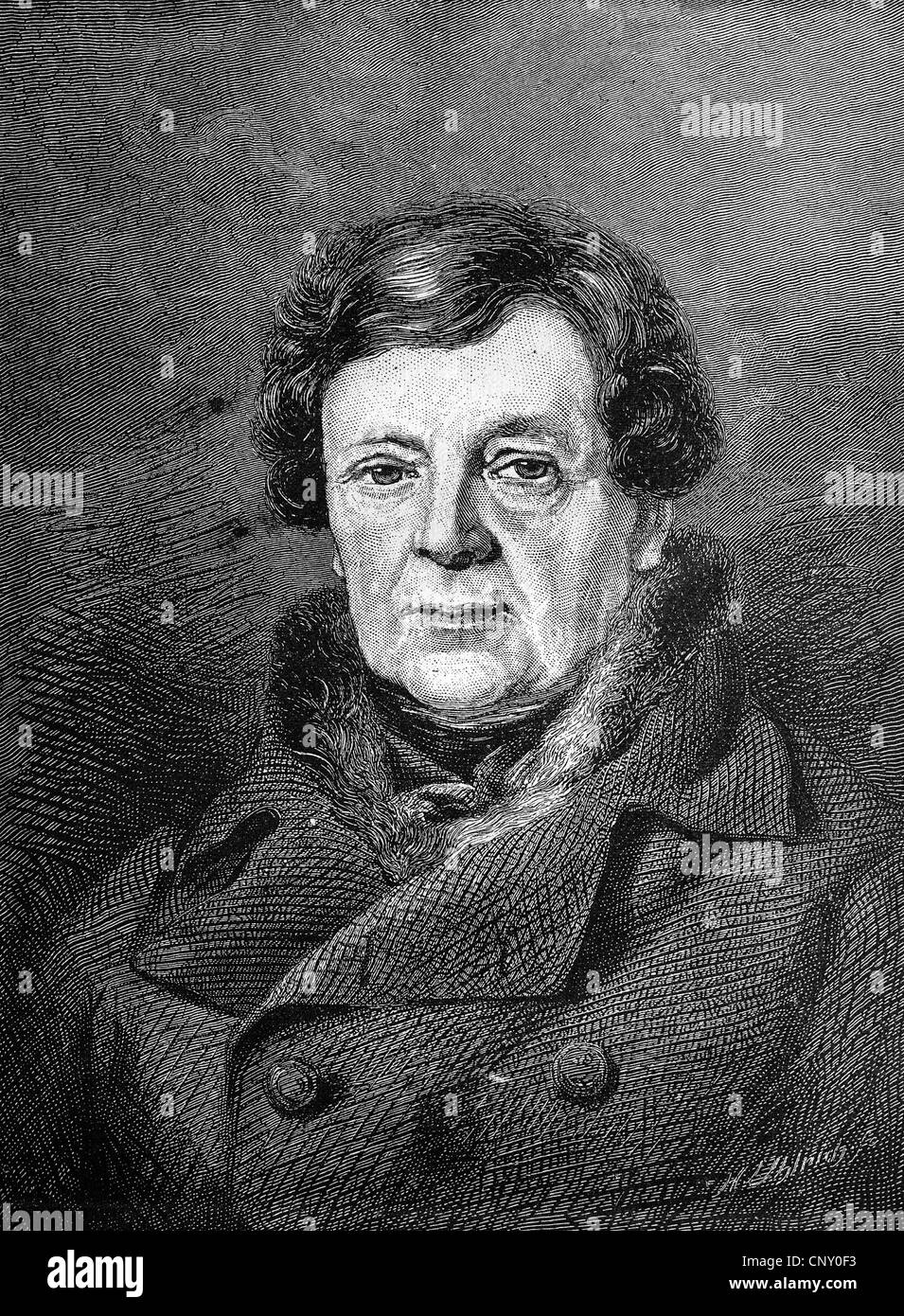 Daniel O'Connell, 1775 – 1847, irischer Politiker, historischen Holzschnitt, ca. 1888 Stockfoto