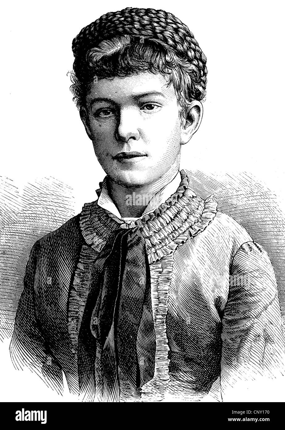 Erzherzogin Marie Valerie Mathilde Amalie von Österreich, 1868-1924, Tochter der Austro-ungarischen Herrscher Franz Joseph I. und E Stockfoto