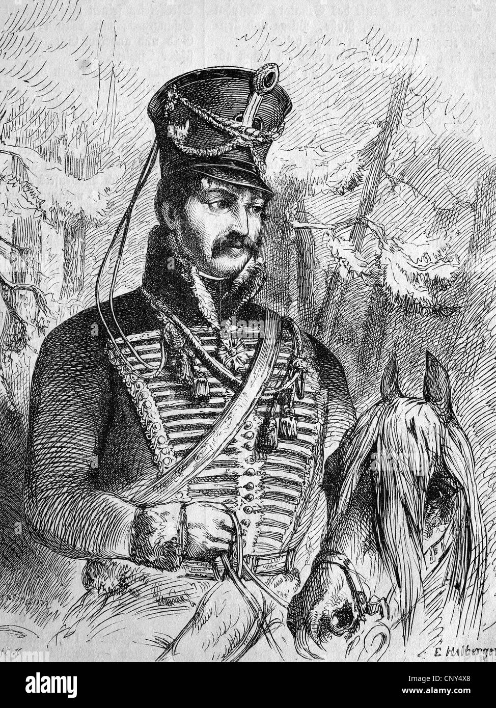 Ferdinand Baptista von Schill (1776 – 1809) war ein preußischer Offizier, der als der Freikorps-Führer in den Kriegen von 1806/07 bekannt war ein Stockfoto