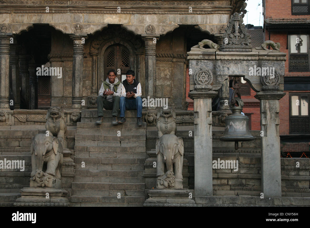 Batsala-Durga-Tempel in Bhaktapur Durbar Square in Bhaktapur, Nepal. Stockfoto