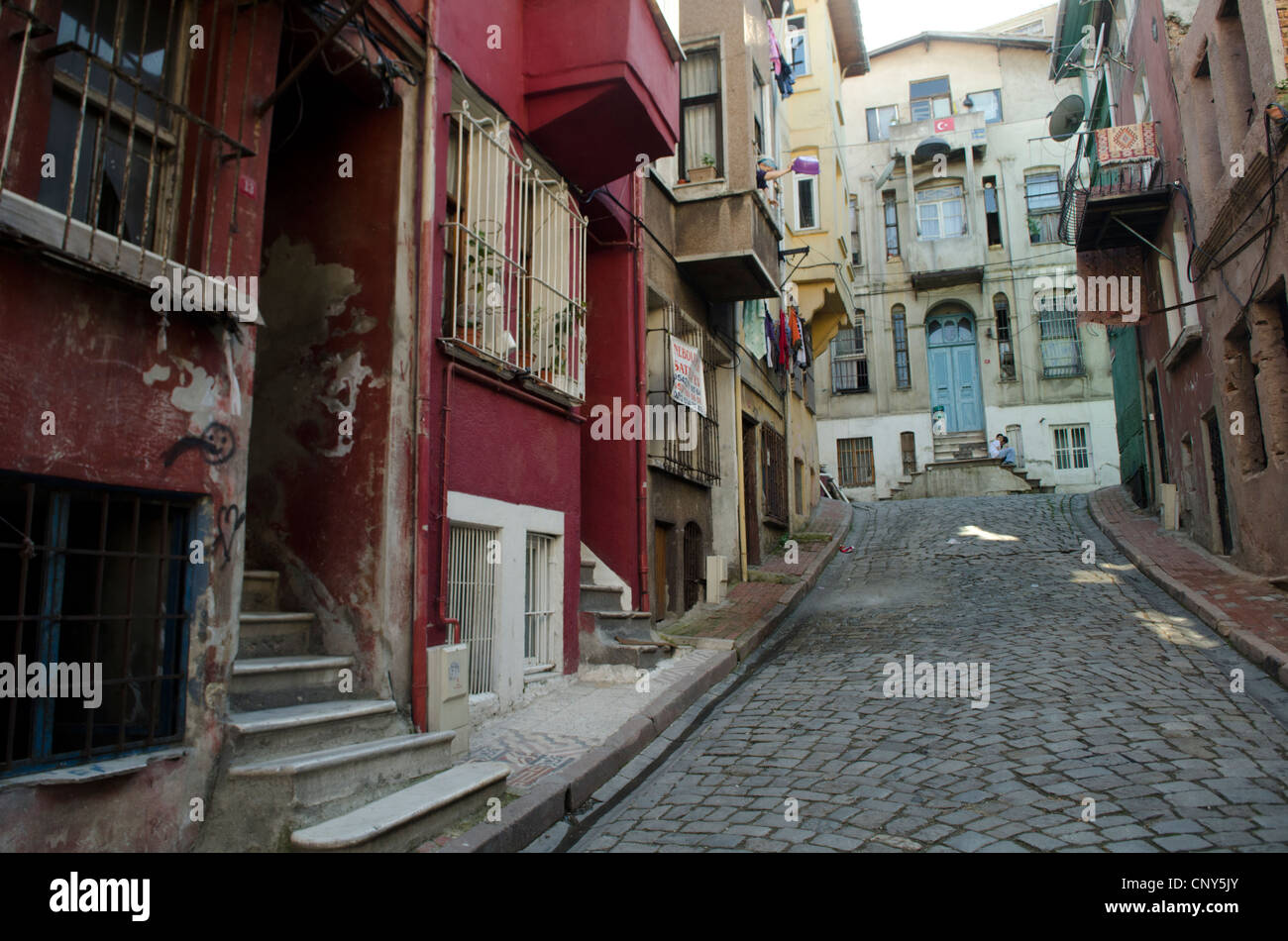 Alten Istanbul Nachbarschaft Fener Stockfoto