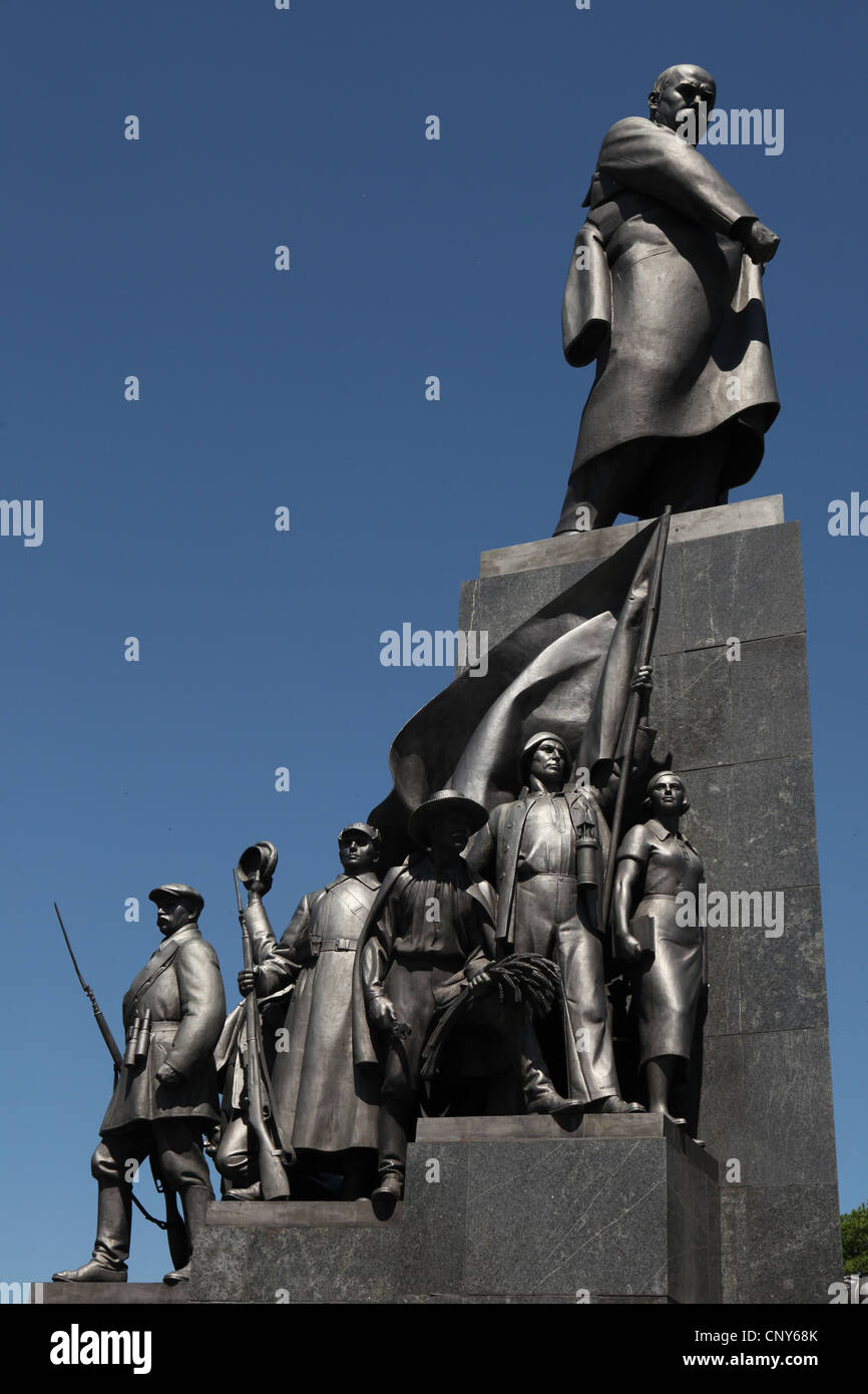 Denkmal für ukrainische Dichter Taras Schewtschenko in Charkow, Ukraine. Stockfoto