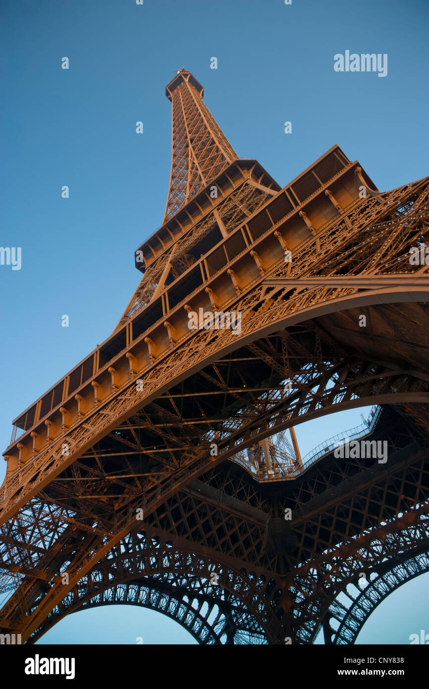 Close-up of The Eiffel Tower eisernen Gitterwerk (Eiserne Lady) Stockfoto