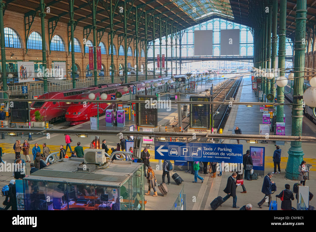 Bahnhof Gare Du Nord, Paris Stockfoto