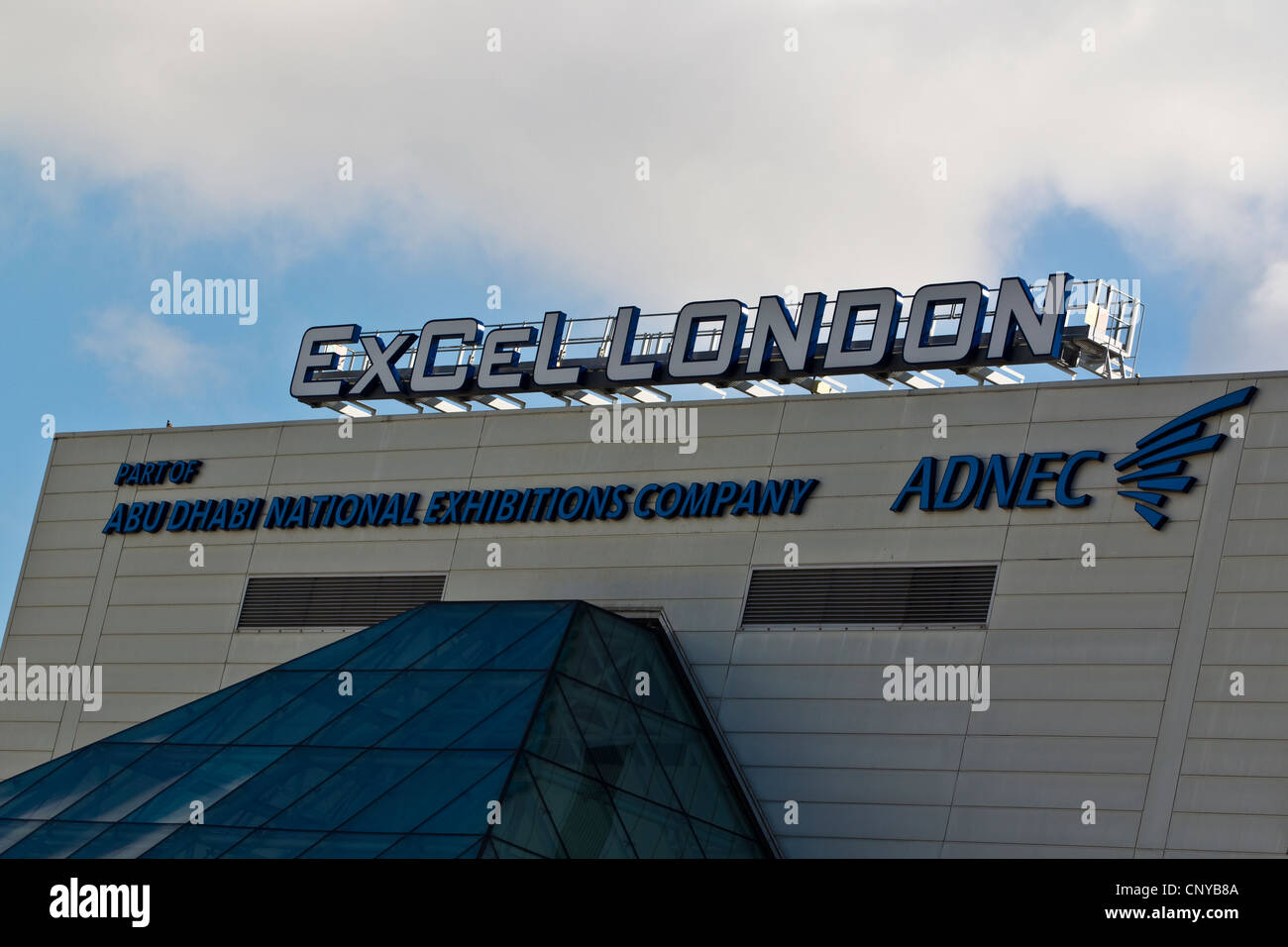 ExCel London International Exhibition und Convention Centre Ort East London. Stockfoto