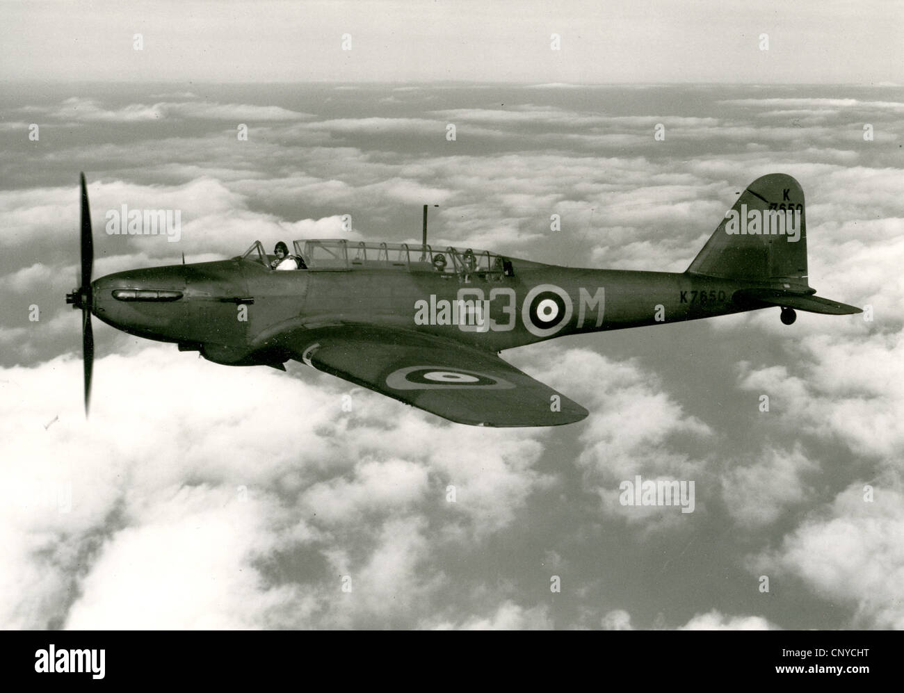 FAIREY BATTLE K7650 der Nr. 63 Geschwader bei RAF Benson im November 1939 die erste Staffel mit dem Flugzeug ausgerüstet werden Stockfoto