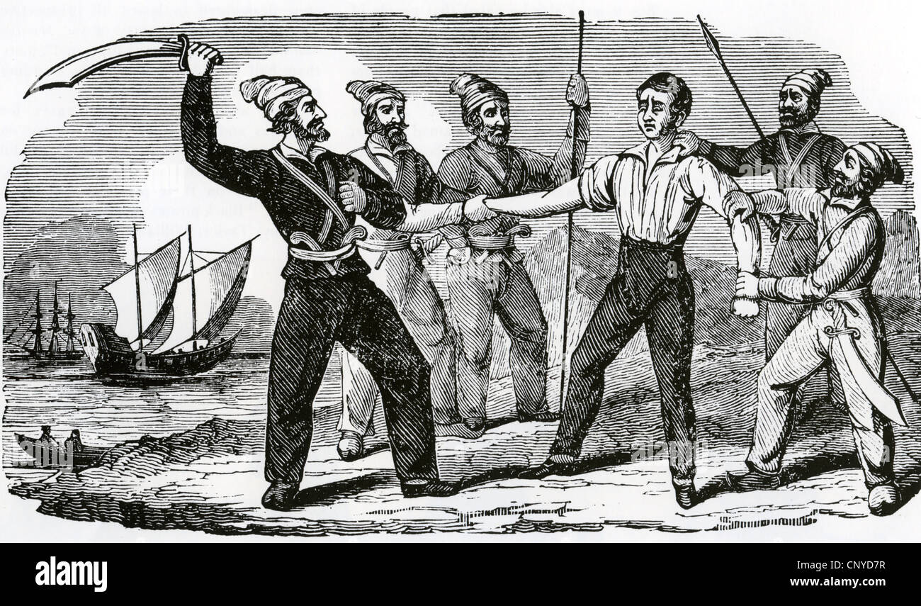 Piraten auffällig OFF THE ARM von Kapitän BABCOCK aus aus dem 19. Jahrhundert print Stockfoto