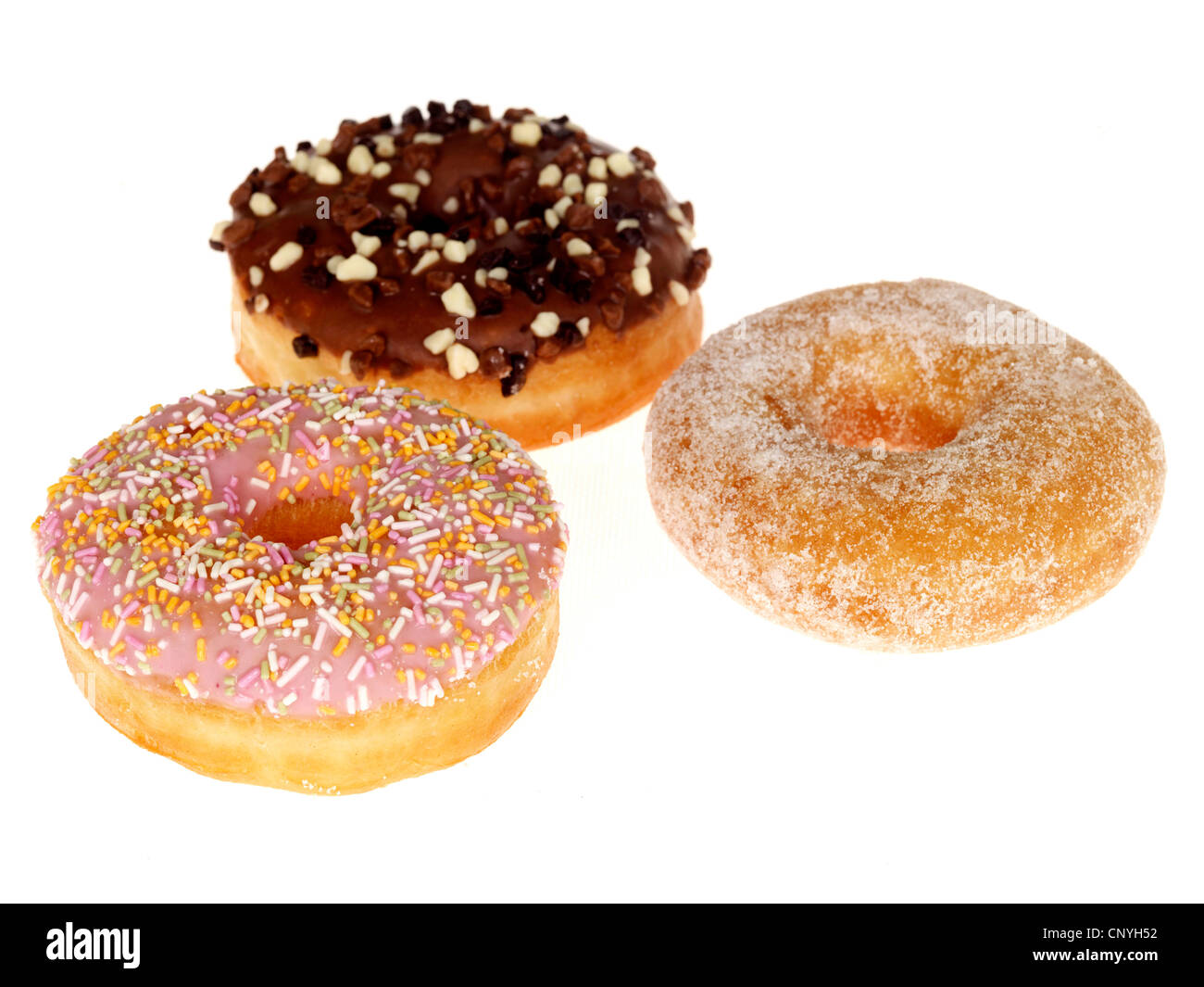 Auswahl an Donuts Stockfoto