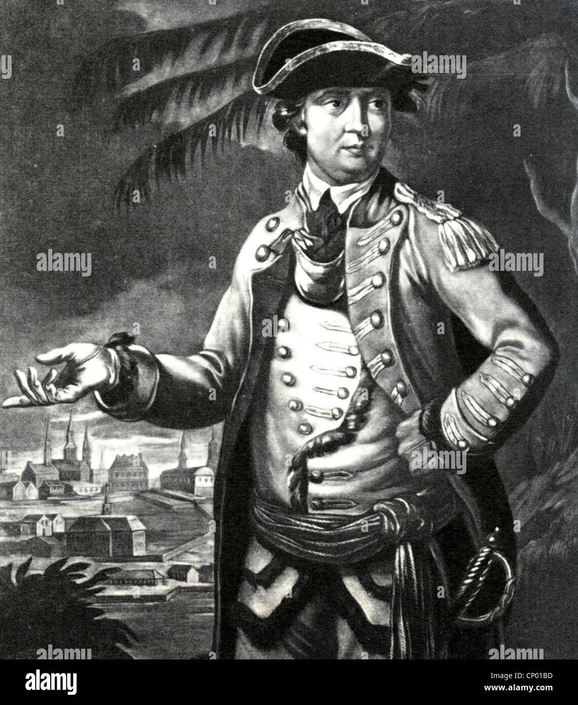 BENEDICT ARNOLD (1741-1801) Soldat, kämpfte für die amerikanische Kontinentalarmee aber in der britischen Armee im Jahre 1779 übergelaufen Stockfoto