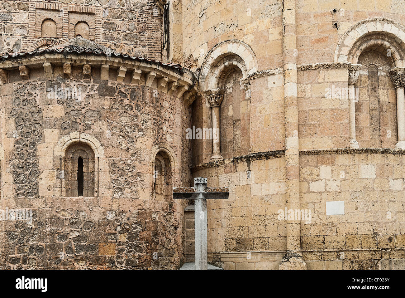 Iglesia de San Andrés, Detail der Kirche, Segovia, Spanien Stockfoto