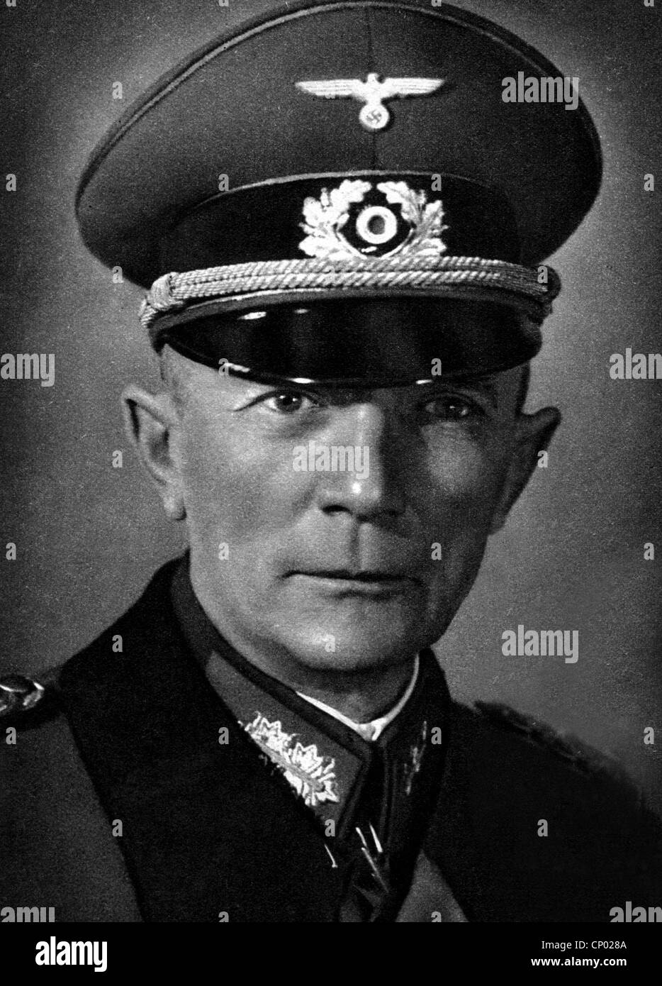 Bock, Fedor von, 3.12.1880 - 3.5.1945, deutscher Feldmarschall, Porträt in Uniform, drucken nach Foto von Heinrich Hoffmann, 1940 Stockfoto