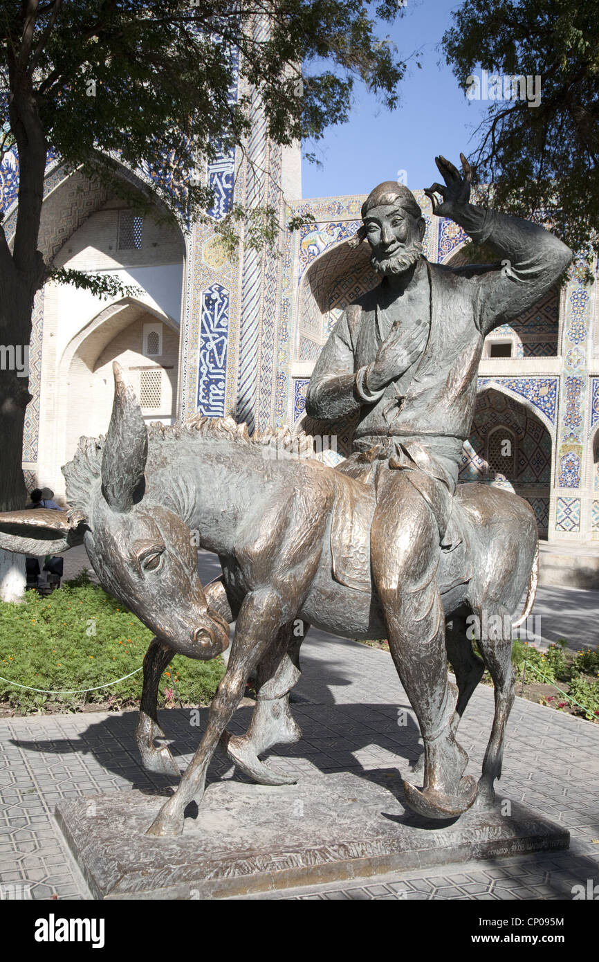 Hoja Nasruddin in Lyabi Hauz Buchara Stockfoto