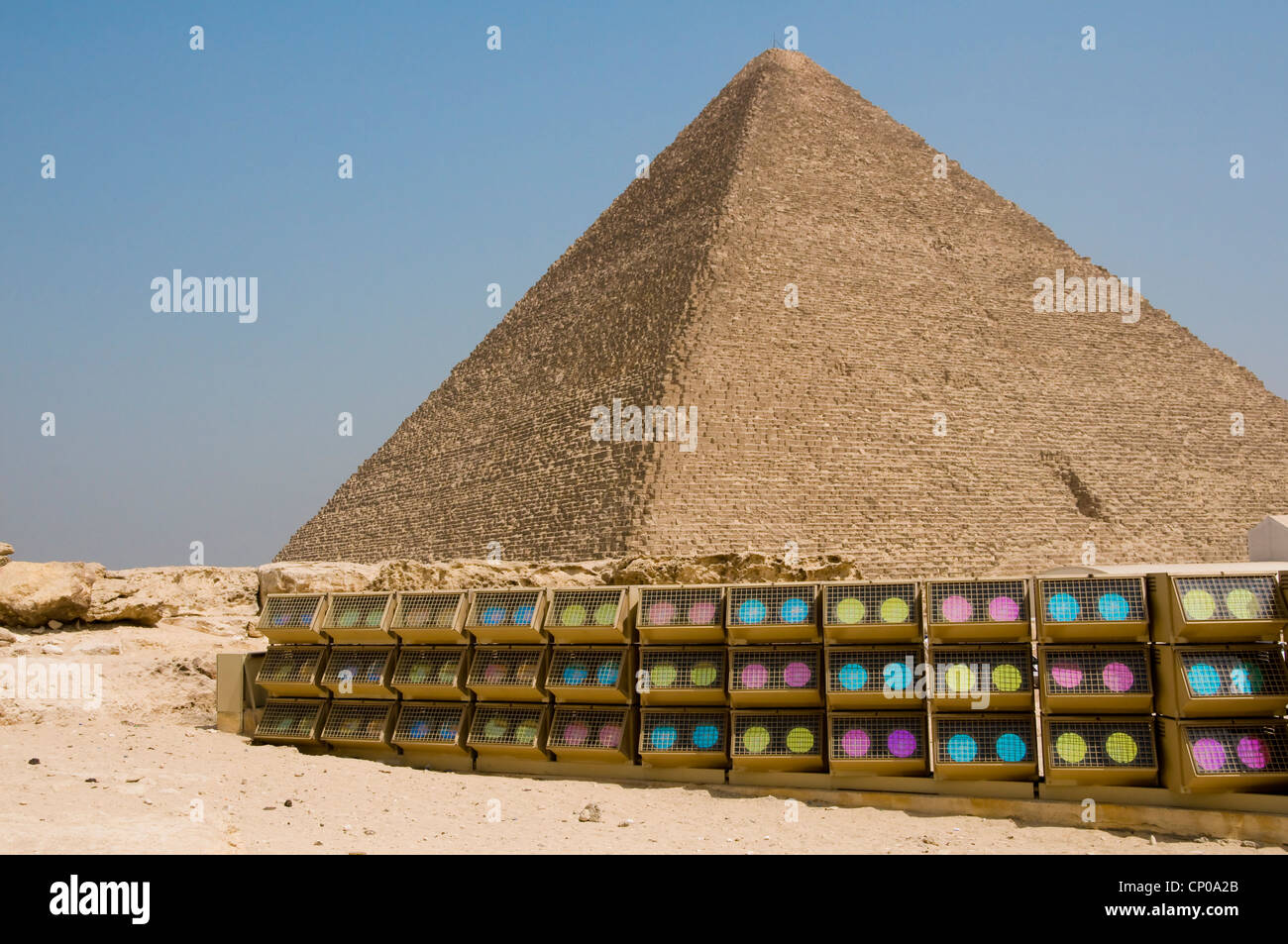 Gizeh-Pyramiden Kairo Ägypten Stockfoto