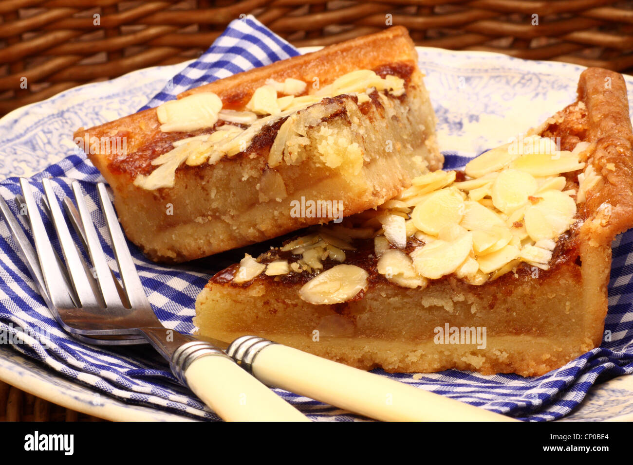 Bakewell Pudding, (ikonische Mandel Dessert), Derbyshire, UK Stockfoto