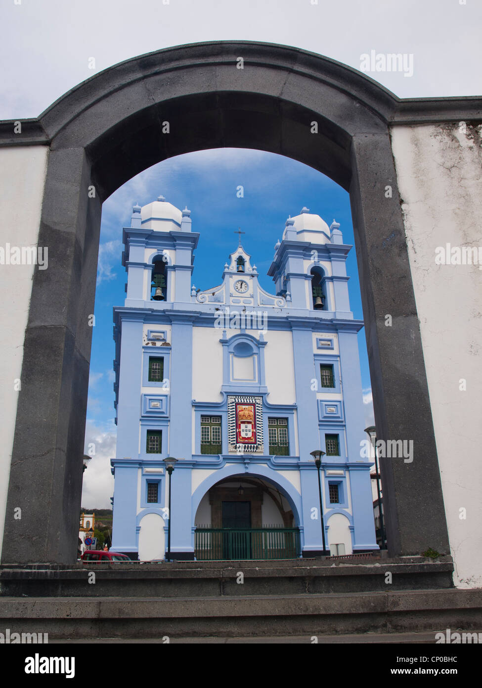 Misericordia Kirche in der Innenstadt von Angra do Heroismo Stockfoto