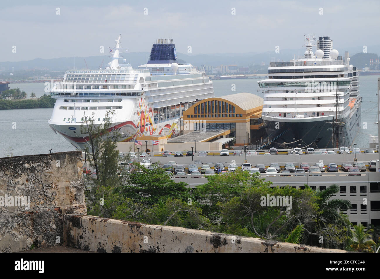 Castillo de San Cristóbal (Puerto San Juan Puerto Rico Fort Stockfoto