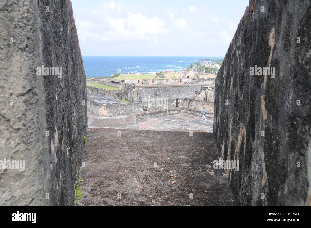 Castillo de San Cristóbal (Puerto San Juan Puerto Rico Fort Stockfoto