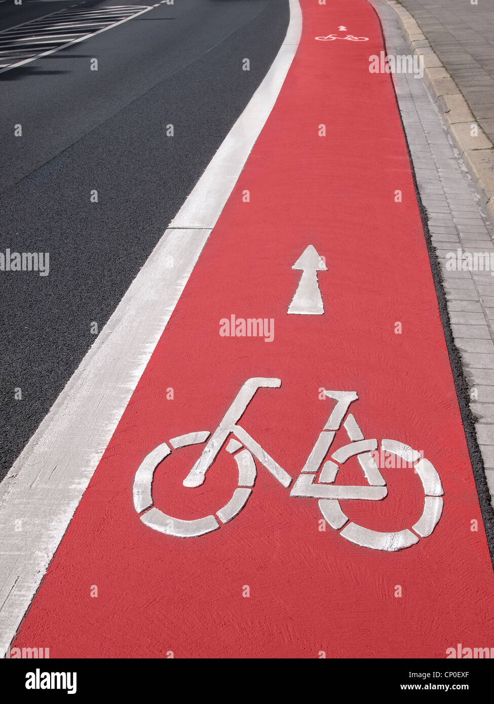 Fahrradweg Stockfoto