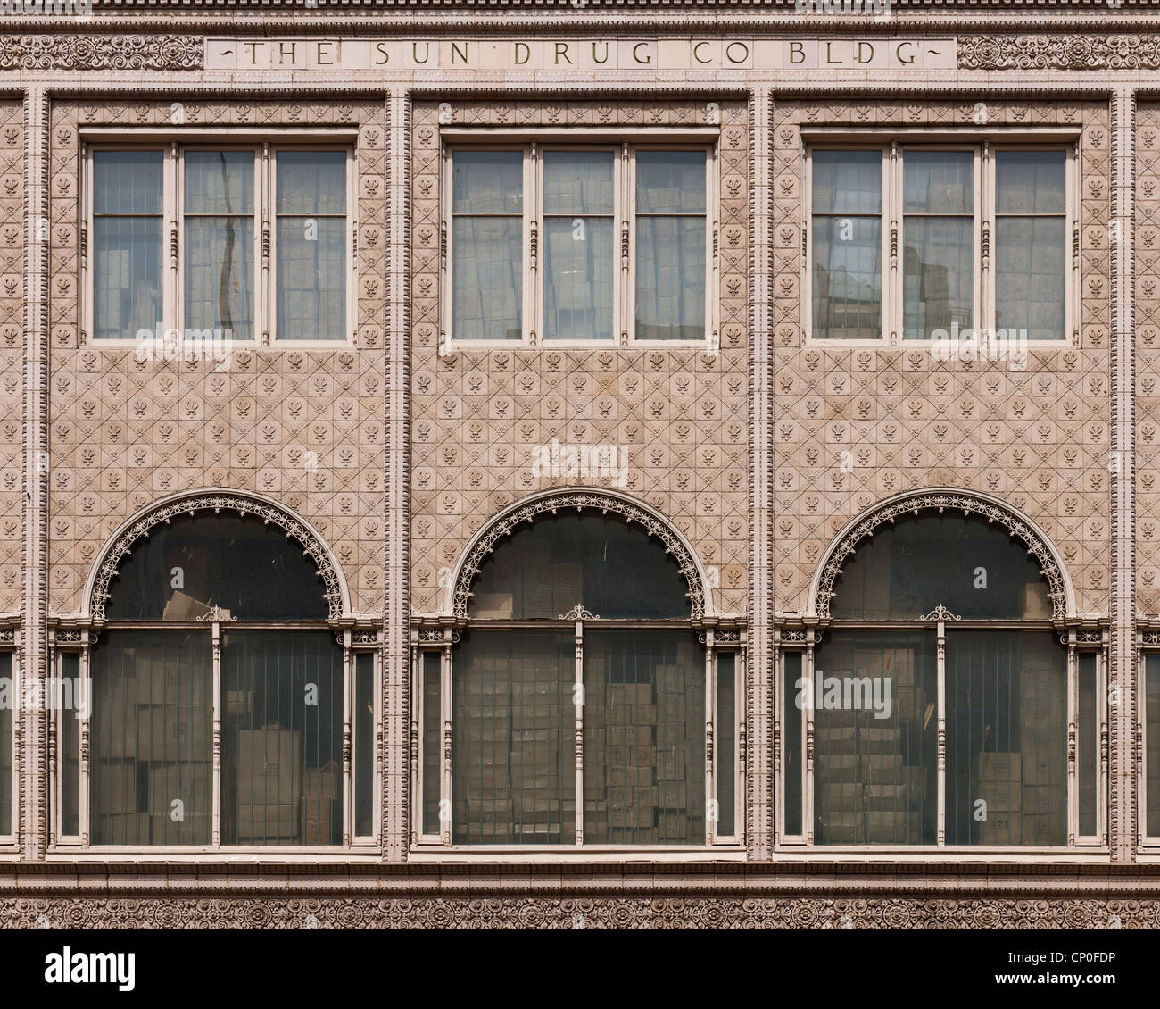 Sonne Drug Co. Gebäude, Los Angeles Stockfoto