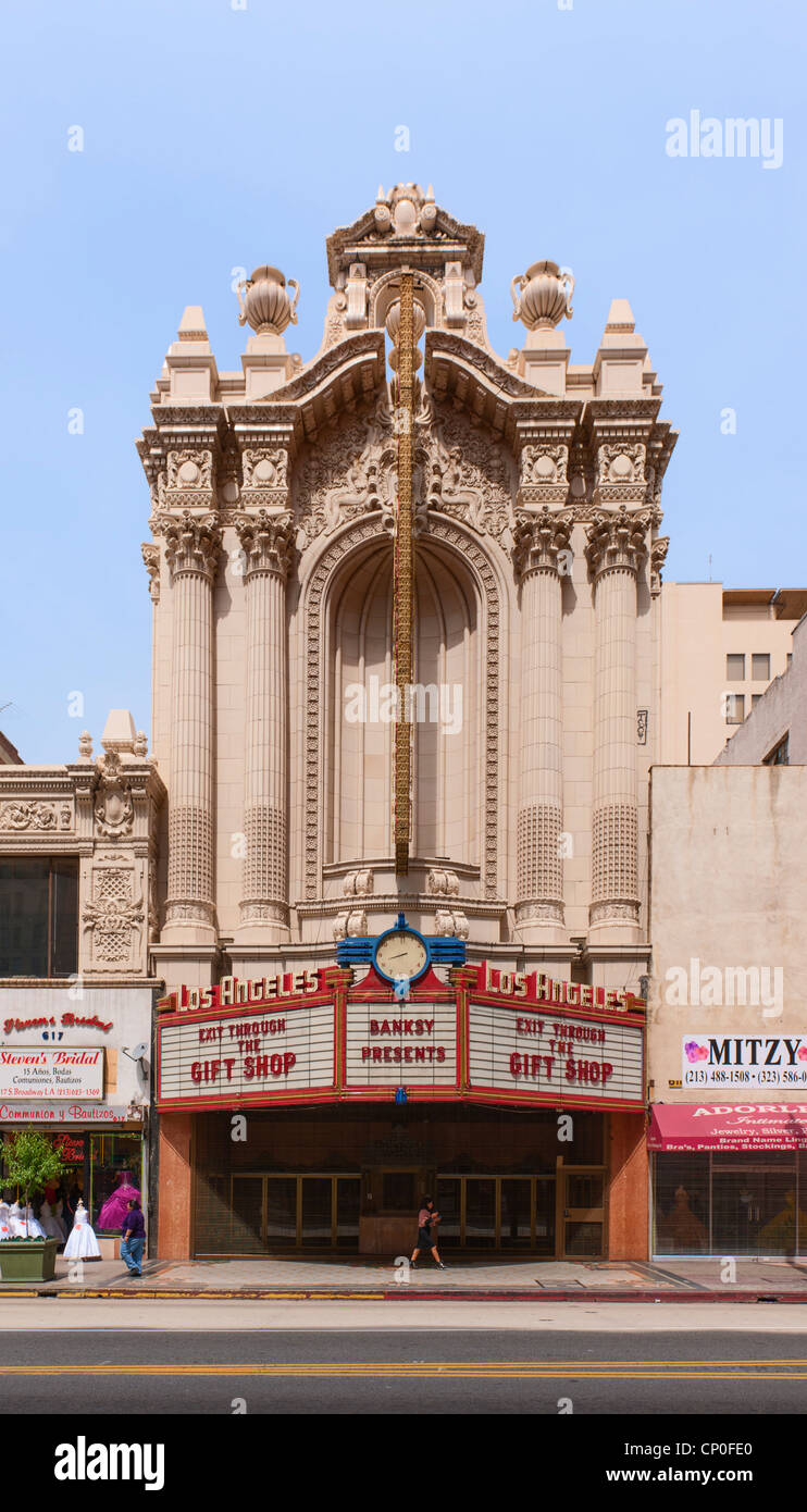 Los Angeles Theater Filmpalast Stockfoto