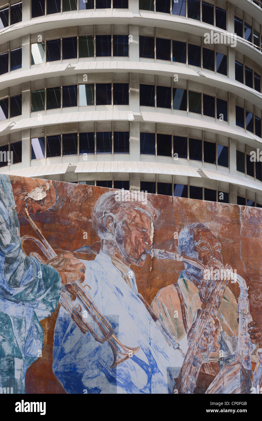 Capitol Records Building, Hollywood, Los Angeles Stockfoto