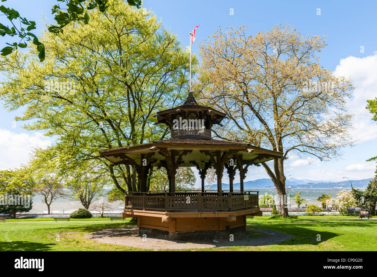 Haywood Bandstand, Alexandra Park, Vancouver Stockfoto