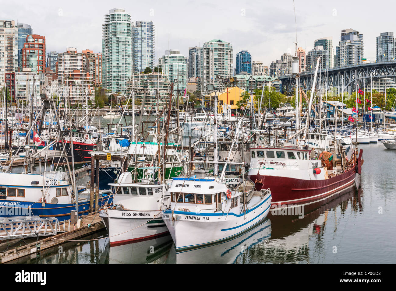 Regierung Fisch Dock, Vancouver Stockfoto