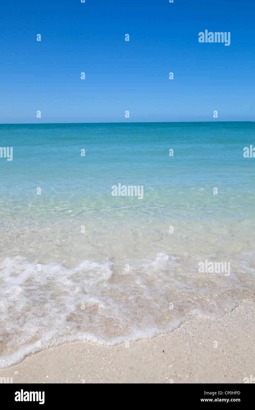 Am Ufer vor der Küste von Florida in Bonita Springs Stockfoto